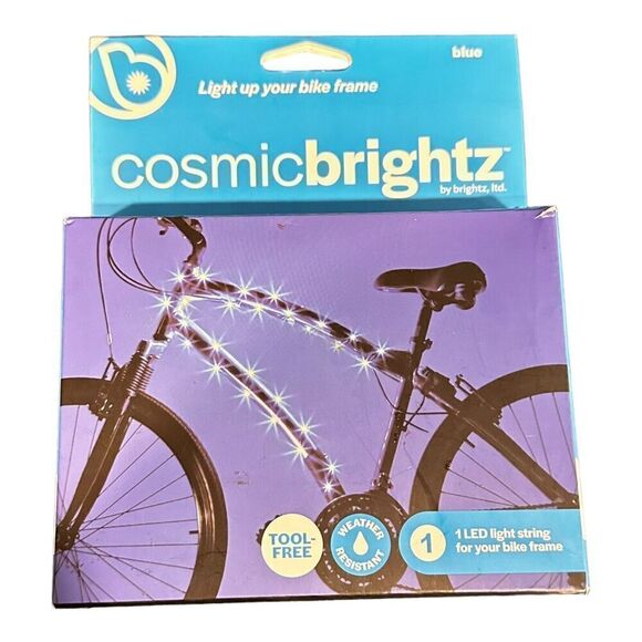Brightz CosmicBrightz LED Bike Frame Rope Light, 6.5-Foot String, Blue Safety - Picture 1 of 2